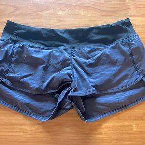 Navy Lululemon Speed Shorts Size 8
